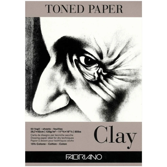 Fabriano Toned Paper Clay Eskiz Çizim Defteri Kil Rengi 120 gr. A3 50 yaprak