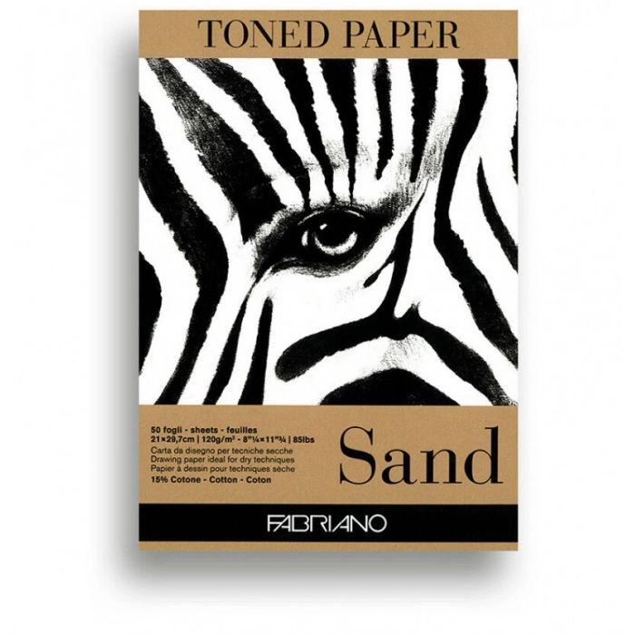 Fabriano Toned Paper Sand Eskiz Çizim Defteri Kum Rengi 120 gr. A4 50 yaprak