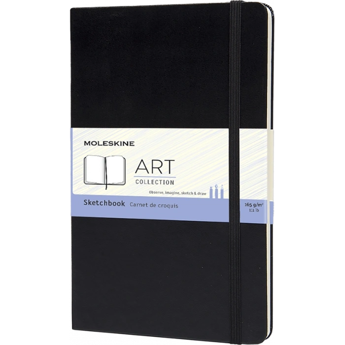 Moleskine Art Sketchbook Sert Kapak Eskiz Çizim Defteri 13x21 cm. 165 gr. 80 Sayfa Siyah