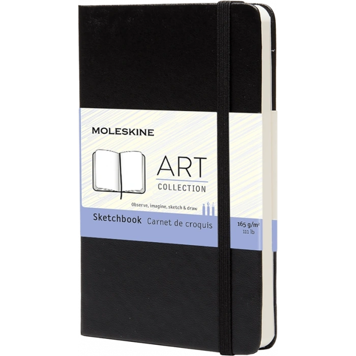 Moleskine Art Sketchbook Sert Kapak Eskiz Çizim Defteri 11.5x18 cm. 165 gr. 80 Sayfa Siyah
