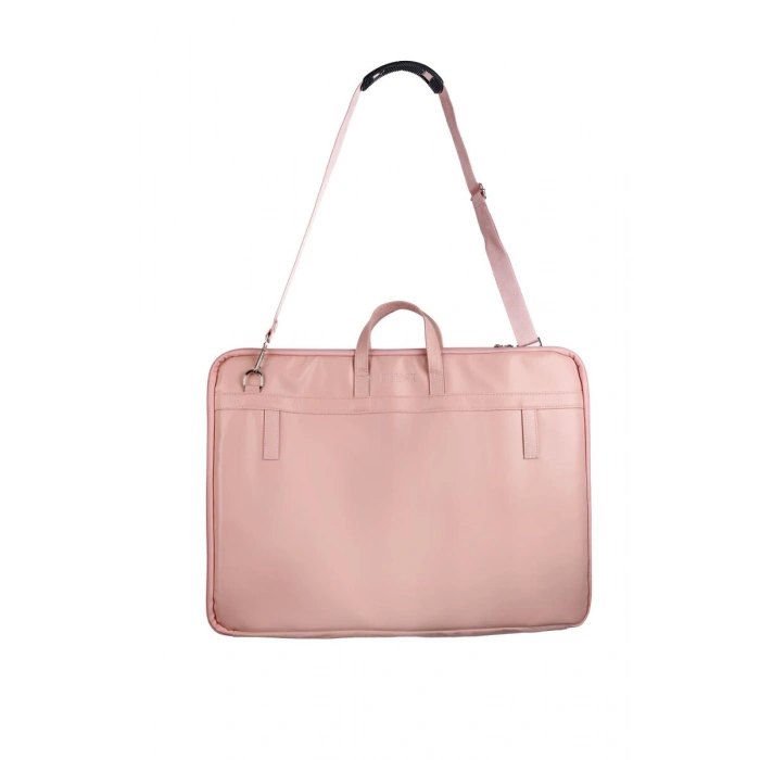 BBack Deri Proje Resim Çantası 40x55 cm. PASTEL PEMBE