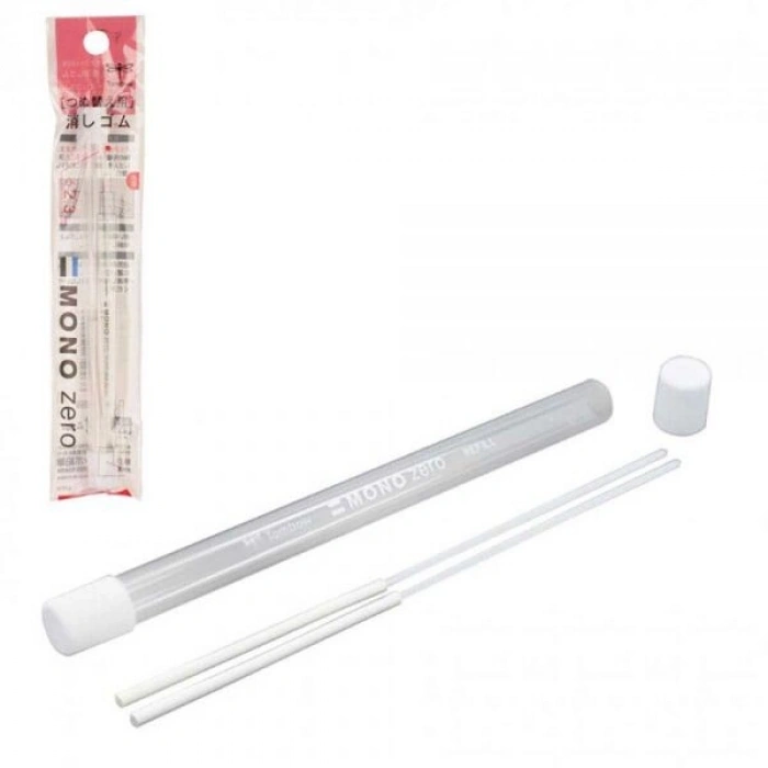 Tombow Mono Zero 2.3 mm. Yuvarlak Uçlu Kalem Silgi Yedeği 2li Paket
