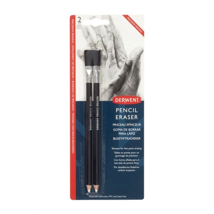 Derwent Fırçalı Kalem Silgi 2li Blister (Daktilo Silgisi)