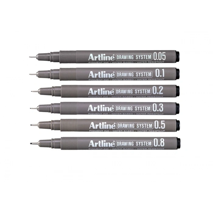 Artline Drawing System Teknik Çizim Kalemi Seti 6lı