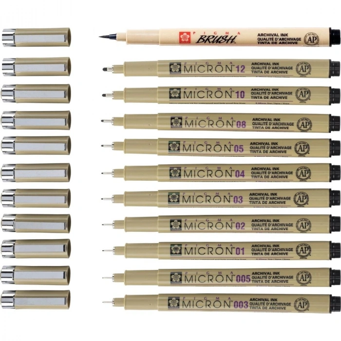 Sakura Pigma Micron Çizim Kalemi Seti 11li
