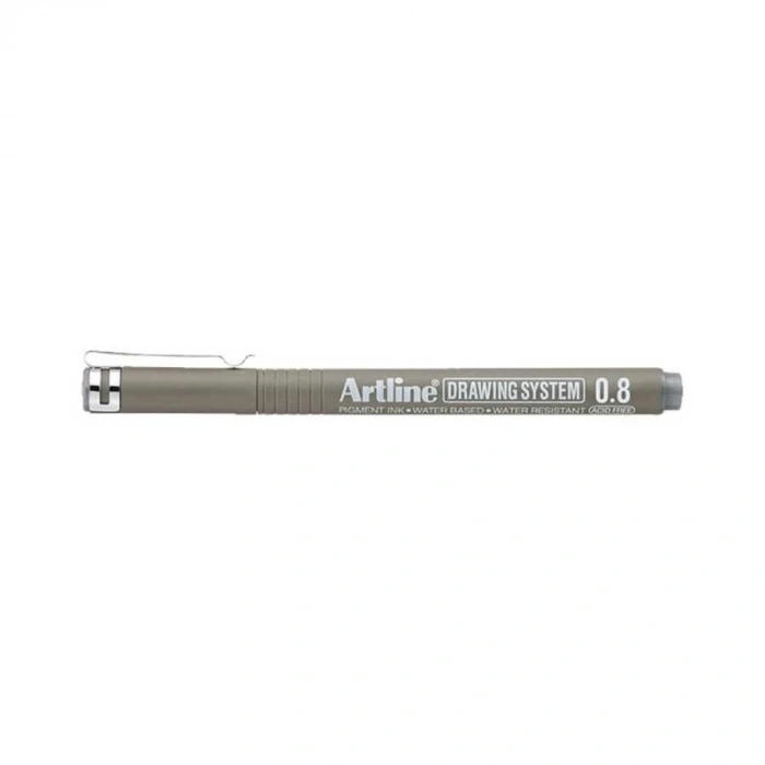 Artline Drawing System Teknik Çizim Kalemi 0.8 mm. Grey