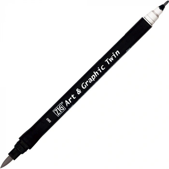Zig Art & Graphic Twin Marker Çizim Kalemi 80 Cool Grey 5