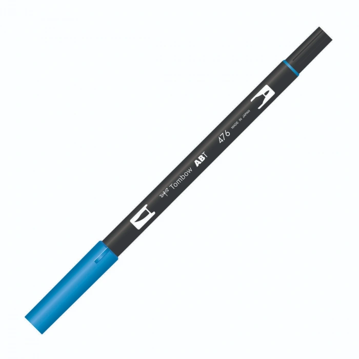 Tombow Dual Brush Pen Grafik Çizim Kalemi 476 Cyan