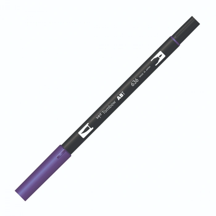 Tombow Dual Brush Pen Grafik Çizim Kalemi 636 Imperial Purple