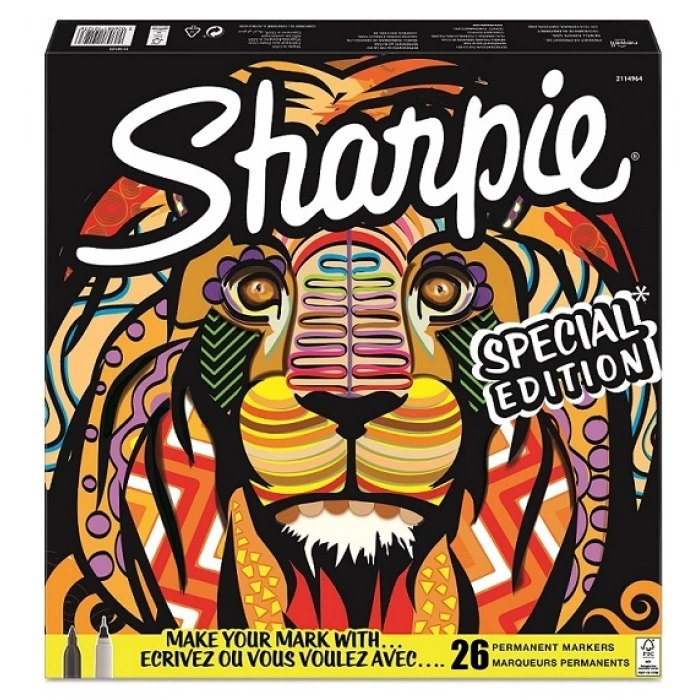 Sharpie Permanent Marker Kalem Seti Fine Uç 26 Renk ASLAN