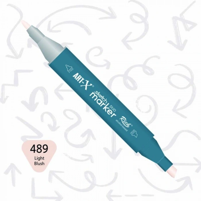 Rich Art-X Sketch Marker Duo Çift Uçlu Marker Kalem 489 Light Blush