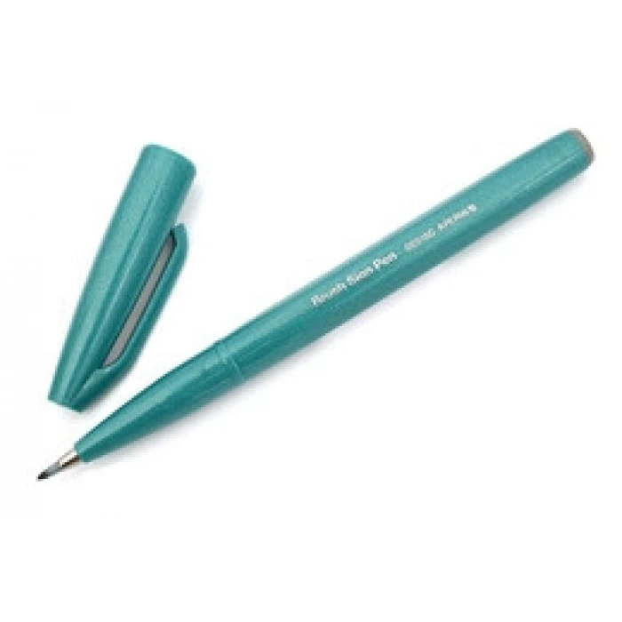 Pentel Fude Touch Brush Sign Pen Fırça Uçlu Kalem TURQUOISE GREEN
