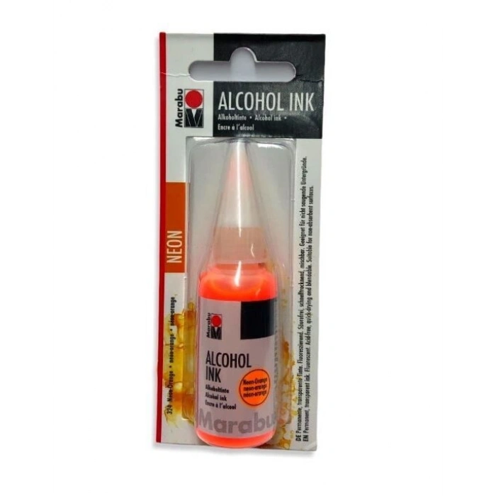 Marabu Alcohol Ink Alkol Bazlı Mürekkep 20 ml. Neon Orange