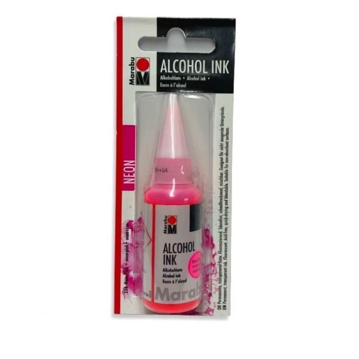 Marabu Alcohol Ink Alkol Bazlı Mürekkep 20 ml. Neon Pink