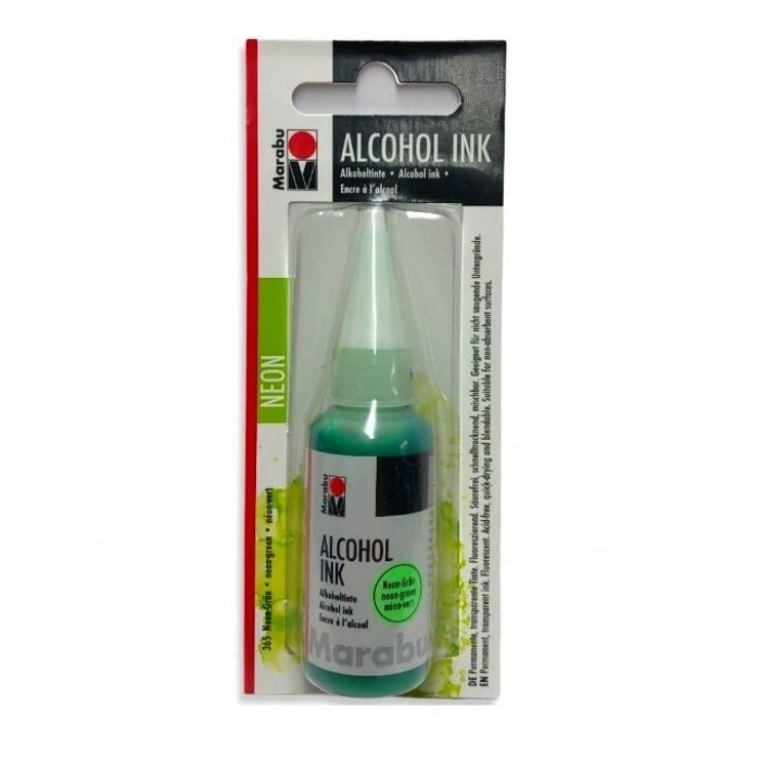 Marabu Alcohol Ink Alkol Bazlı Mürekkep 20 ml. Neon Green
