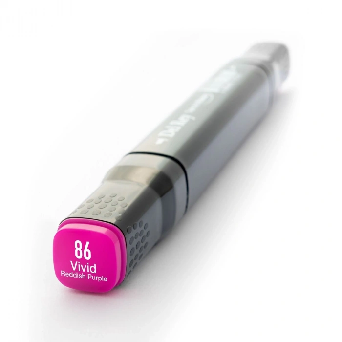 Del Rey Çift Uçlu Çizim Marker Kalemi 86 Vivid Red Purple