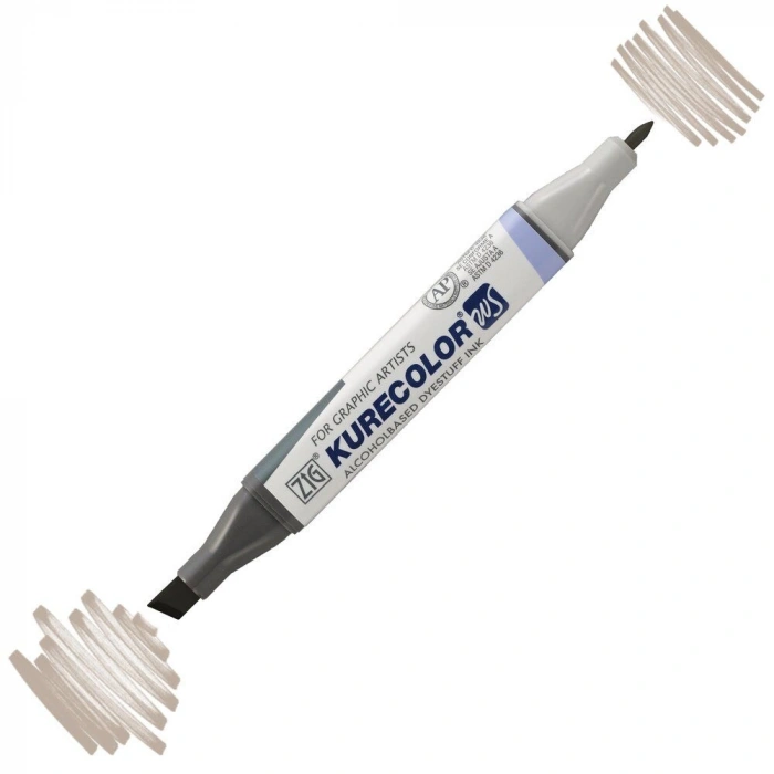Zig Kurecolor Twin S Grafik Çizim Marker Kalemi W.06 Warm Gray 6