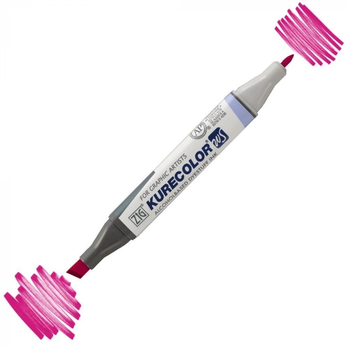 Zig Kurecolor Twin S Grafik Çizim Marker Kalemi 229 Dark Pink