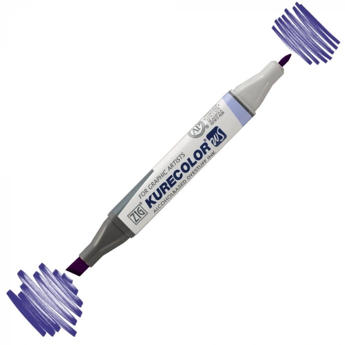 Zig Kurecolor Twin S Grafik Çizim Marker Kalemi 609 Deep Violet