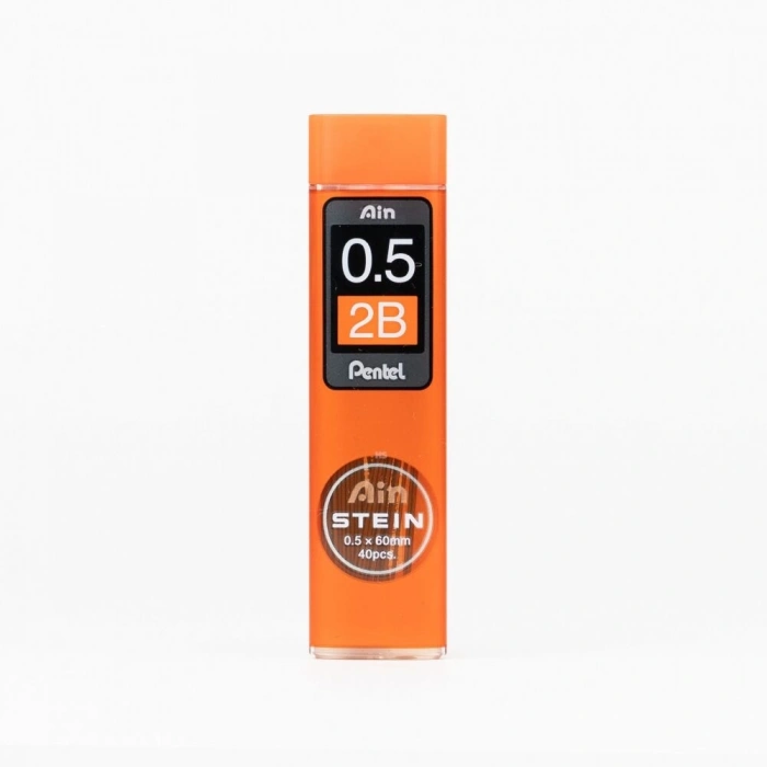 Pentel Ain Stein Min (Mekanik Kurşun Kalem Ucu) 0.5 mm 2B 40lı Tüp