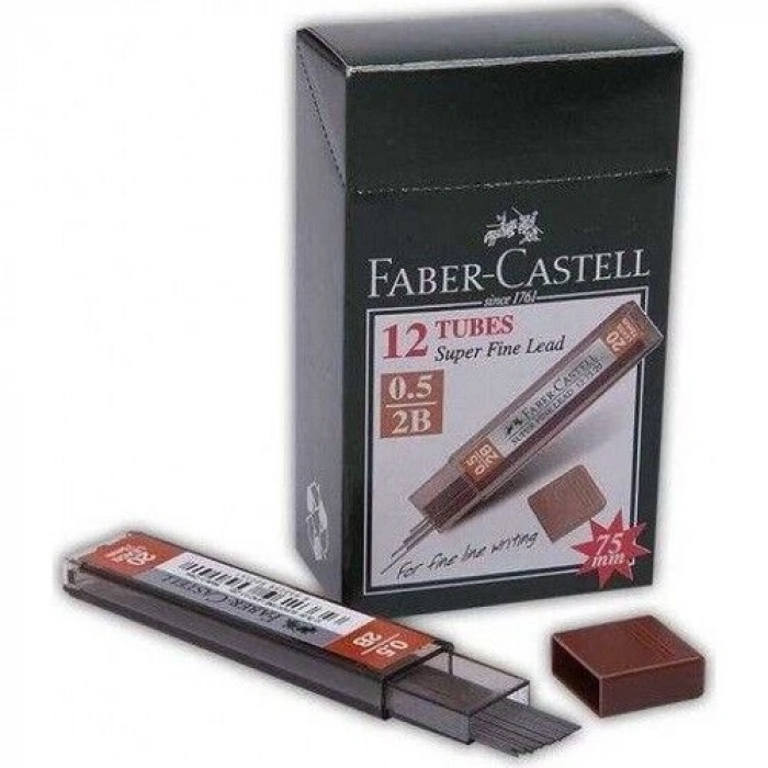 Faber Castell Super Fine Min Mekanik Kurşun Kalem Ucu 0.5 mm 2B 12li Kutu