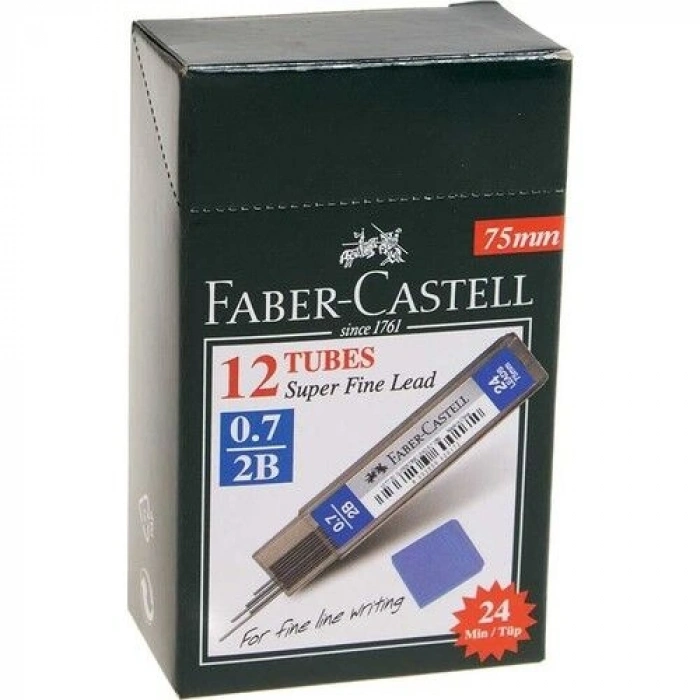 Faber Castell Super Fine Min Mekanik Kurşun Kalem Ucu 0.7 mm 2B 12li Kutu