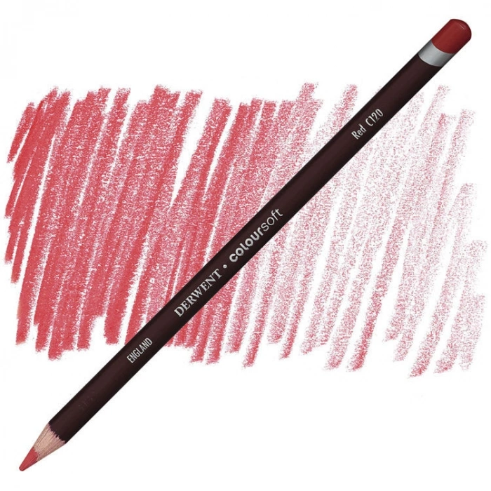Derwent Coloursoft Pencil Yumuşak Kuruboya Kalemi C120 Red