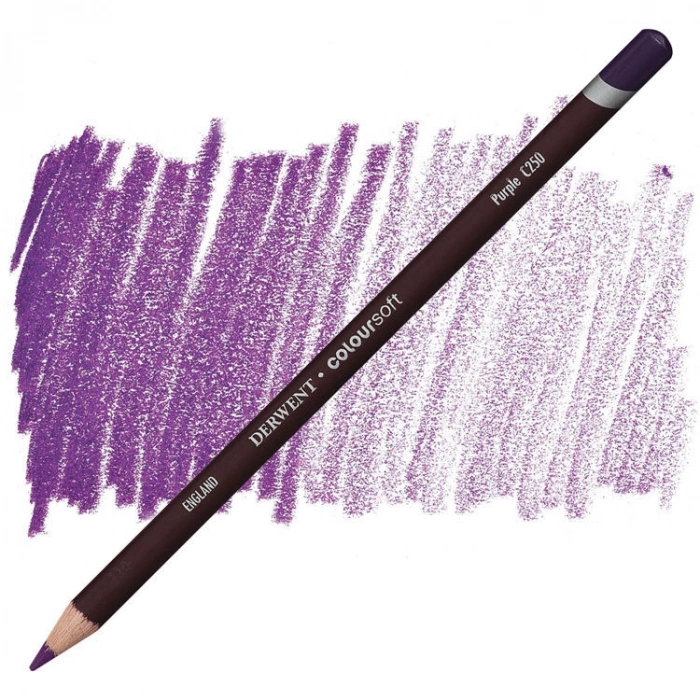 Derwent Coloursoft Pencil Yumuşak Kuruboya Kalemi C250 Purple