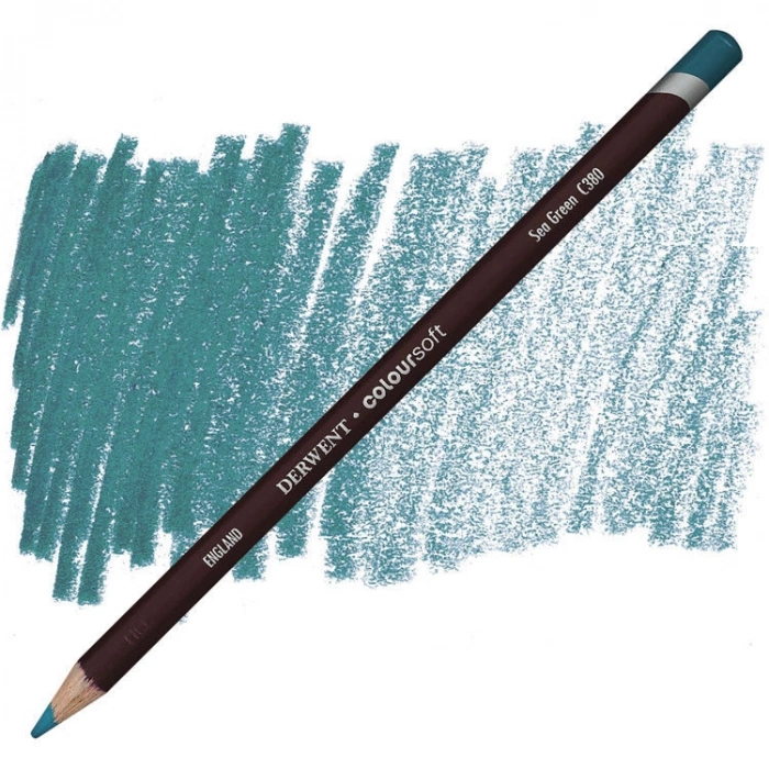 Derwent Coloursoft Pencil Yumuşak Kuruboya Kalemi C380 Sea Green