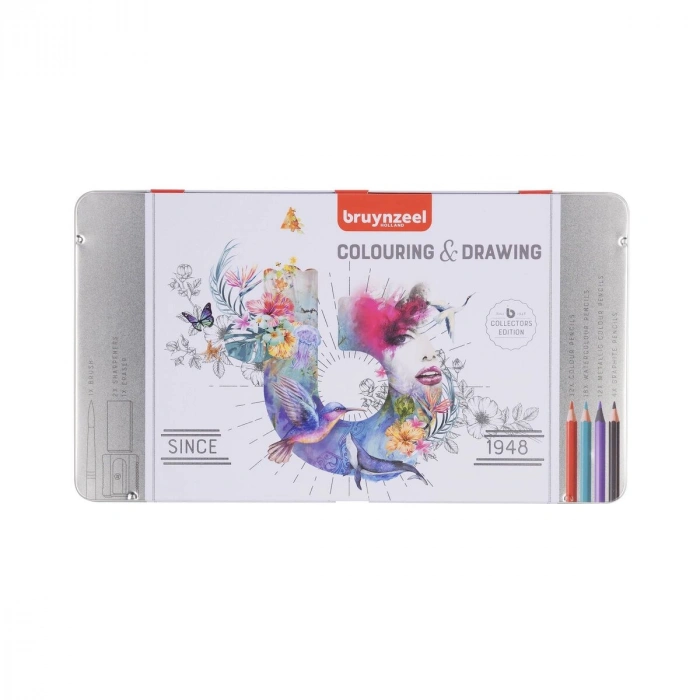 Bruynzeel Coloring & Drawing Kuru Boya Kalemi Boya ve Çizim Seti 70 Parça