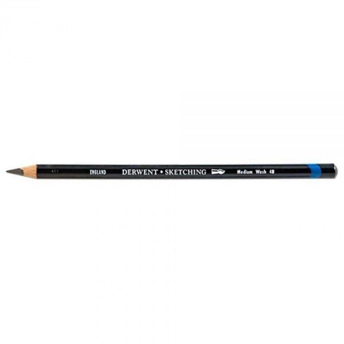 Derwent Watersoluable Sketching Pencil Suda Çözünebilen Eskiz Kalemi 4B - Medium Wash