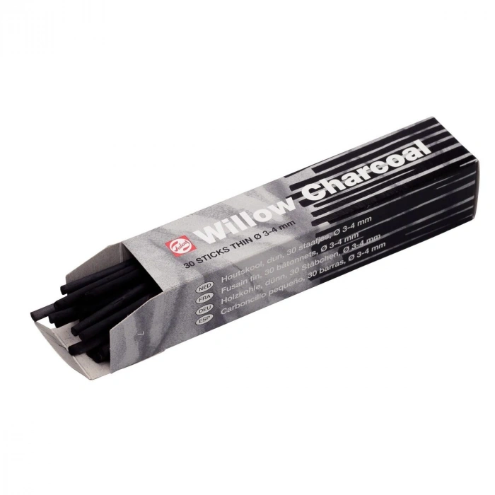 Talens Willow Charcoal Doğal Kömür Füzen Seti 3-4 mm 30lu Kutu