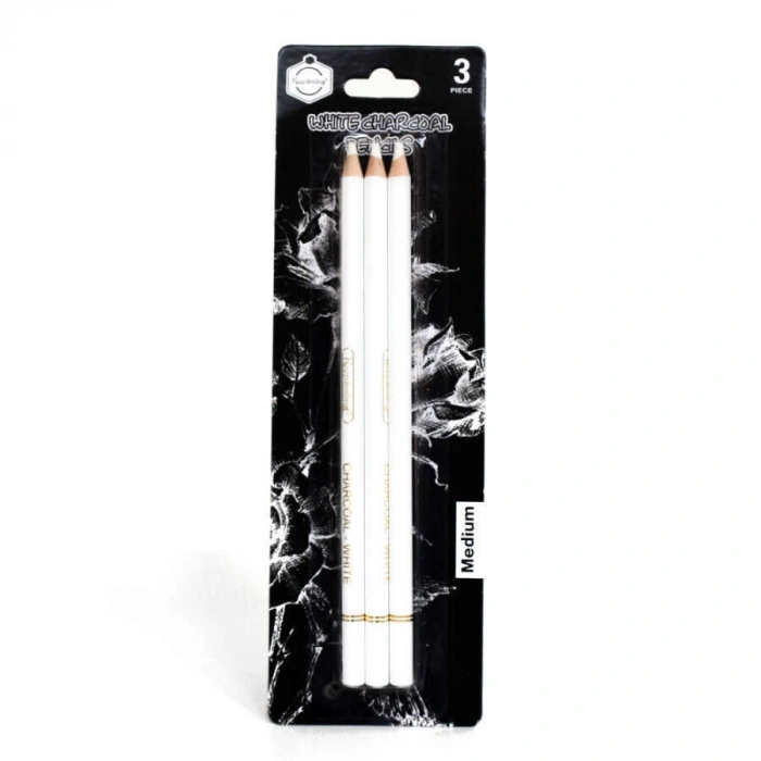Hobi Market Art Beyaz Kömür Füzen Kalem Seti 3lü