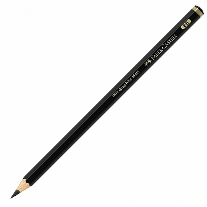 Faber Castell Pitt Graphite Matt Dereceli Kalem Eskiz Çizim Kalemi 8B