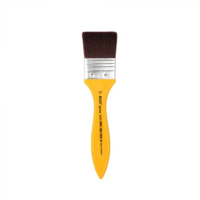 Rich Art 3000 Seri Bordo İpek Zemin Fırçası 1.5 (4 cm.)