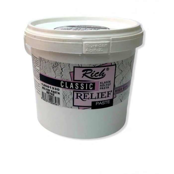 Rich Klasik Rölyef Pasta BEYAZ 1200 gr.
