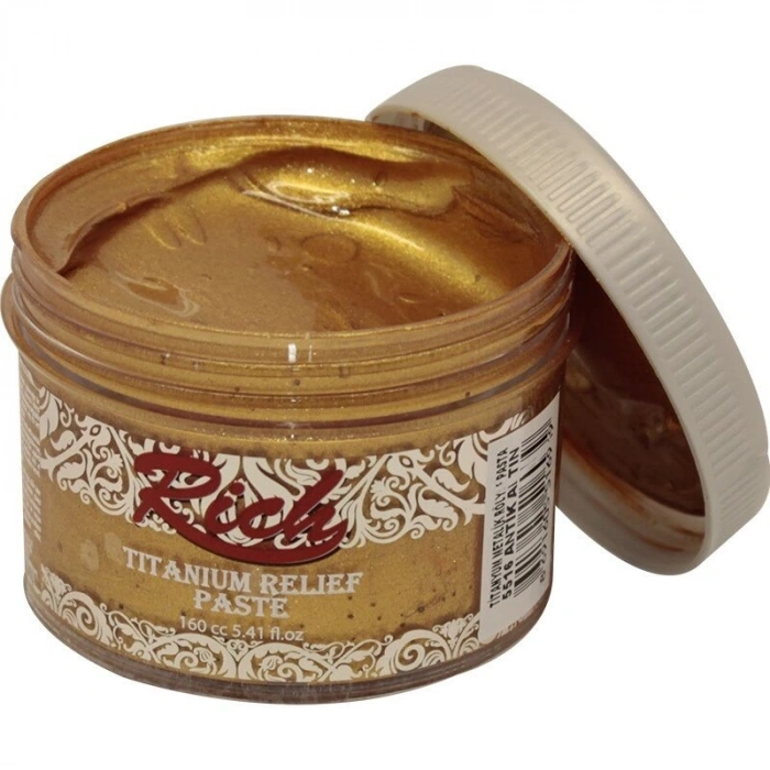 Rich Titanium Metalik Rölyef Pasta 160 cc. 5516 ANTİK ALTIN