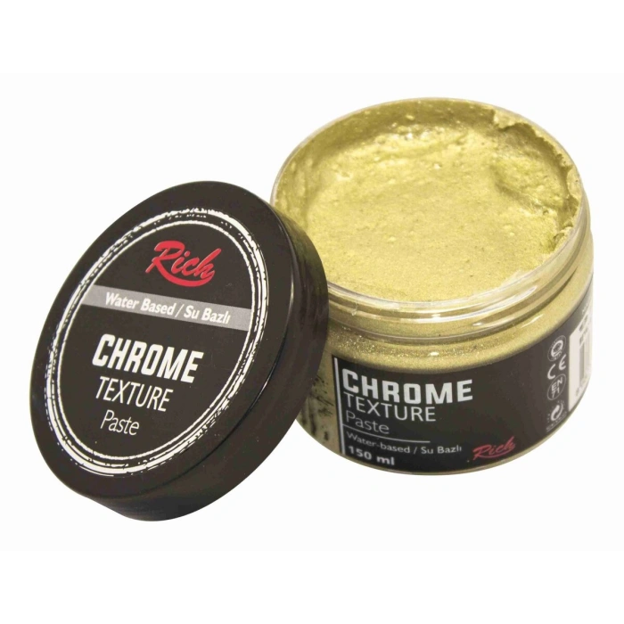 Rich Chrome Texture Rölyef Pasta 150 ml. 9202 BEYAZ ALTIN
