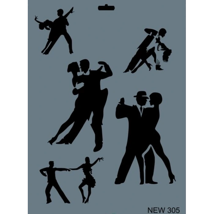 Rich Stencil Boyama Şablonu 25x35 cm. NEW-305