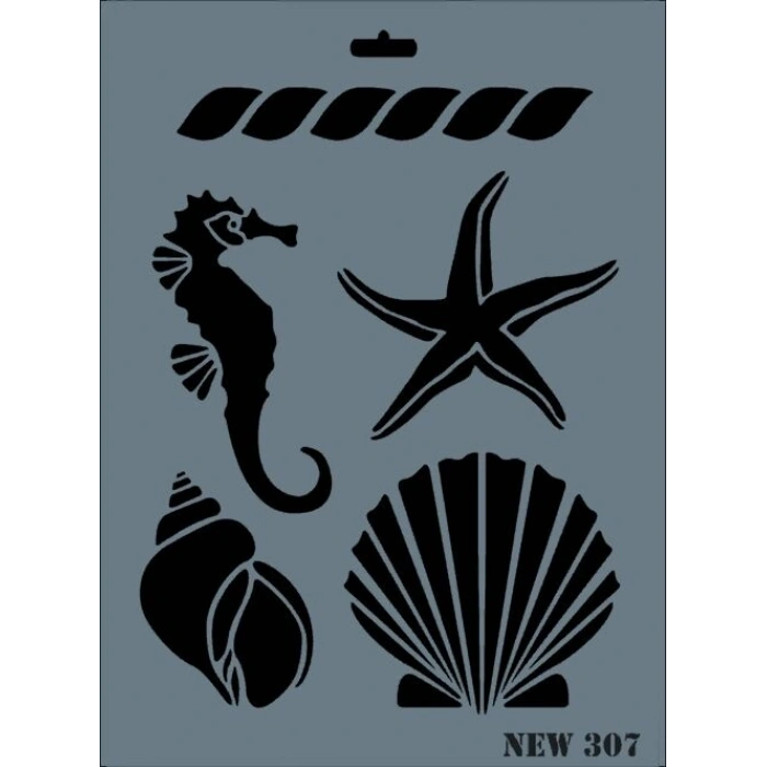 Rich Stencil Boyama Şablonu 25x35 cm. NEW-307