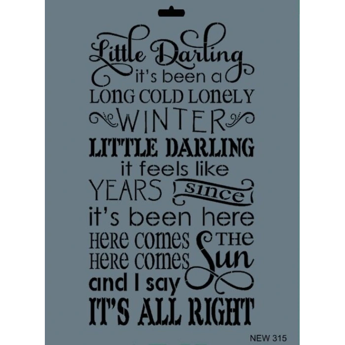 Rich Stencil Boyama Şablonu 25x35 cm. NEW-315