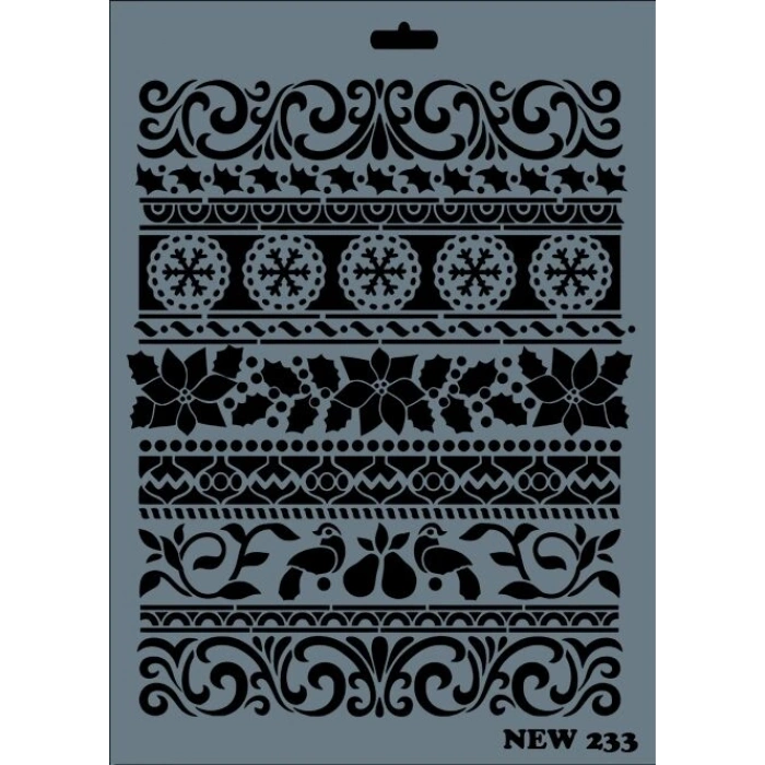 Rich Stencil Boyama Şablonu 25x35 cm. NEW-233