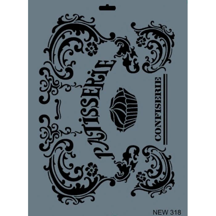 Rich Stencil Boyama Şablonu 25x35 cm. NEW-318