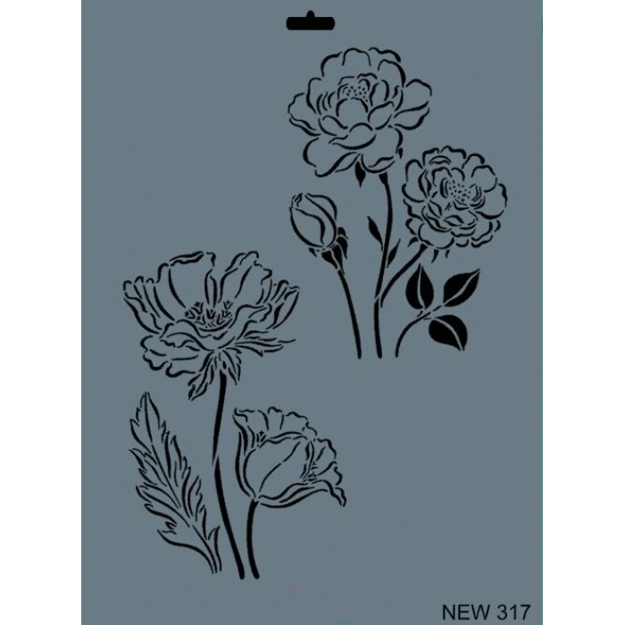 Rich Stencil Boyama Şablonu 25x35 cm. NEW-317