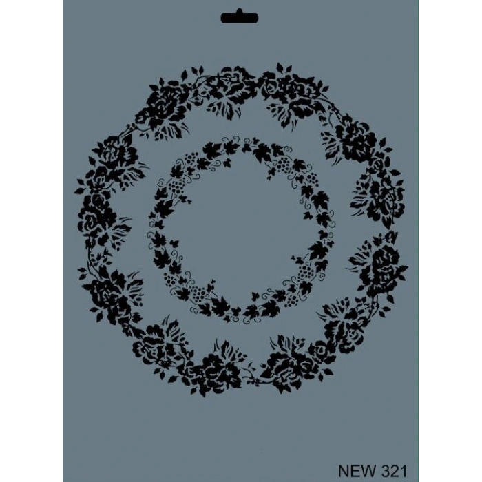 Rich Stencil Boyama Şablonu 25x35 cm. NEW-321