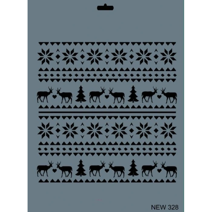 Rich Stencil Boyama Şablonu 25x35 cm. NEW-328