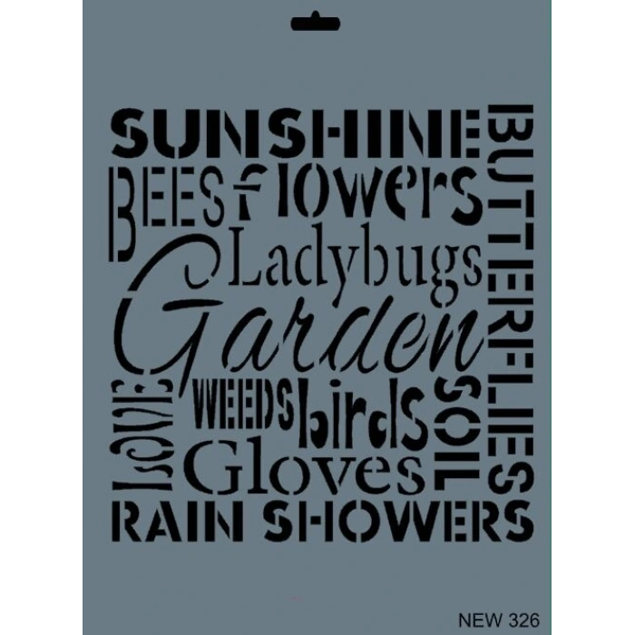 Rich Stencil Boyama Şablonu 25x35 cm. NEW-326