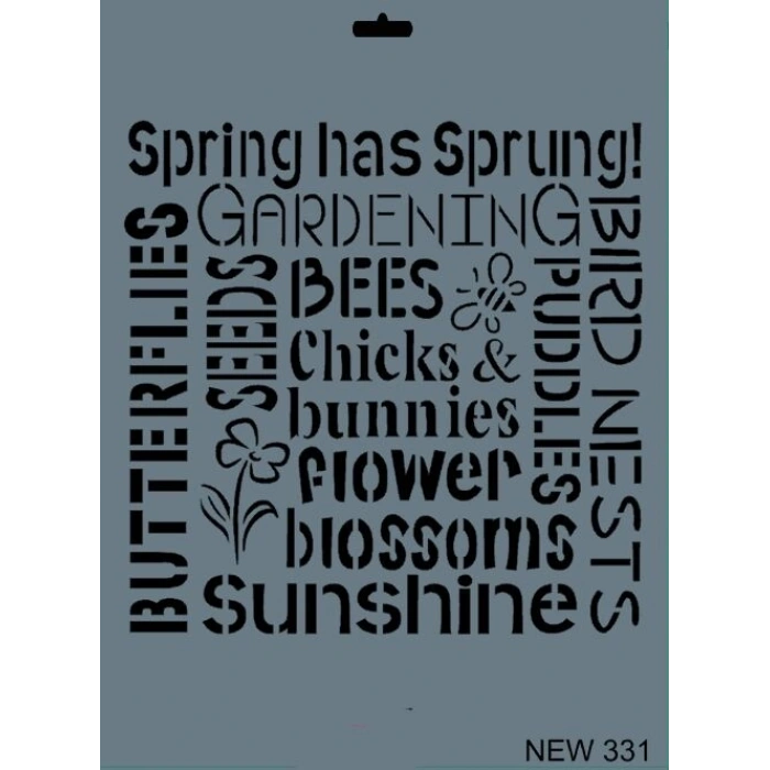 Rich Stencil Boyama Şablonu 25x35 cm. NEW-331