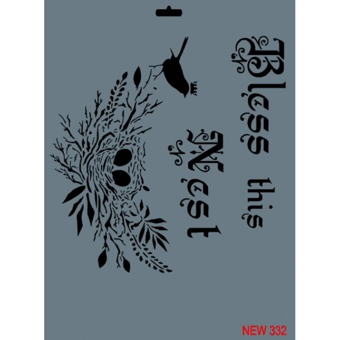 Rich Stencil Boyama Şablonu 25x35 cm. NEW-332