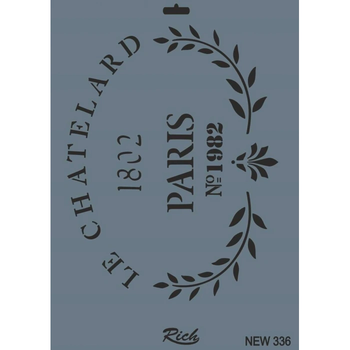 Rich Stencil Boyama Şablonu 25x35 cm. NEW-336